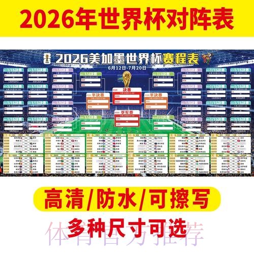2026世界杯每日赛程最新赛事详情官网入口 2026世界杯每日赛程最新赛事详情官网入口